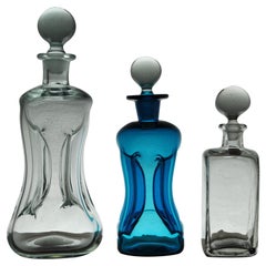 Holmegaard Mouth Blown Bottles or Decanters