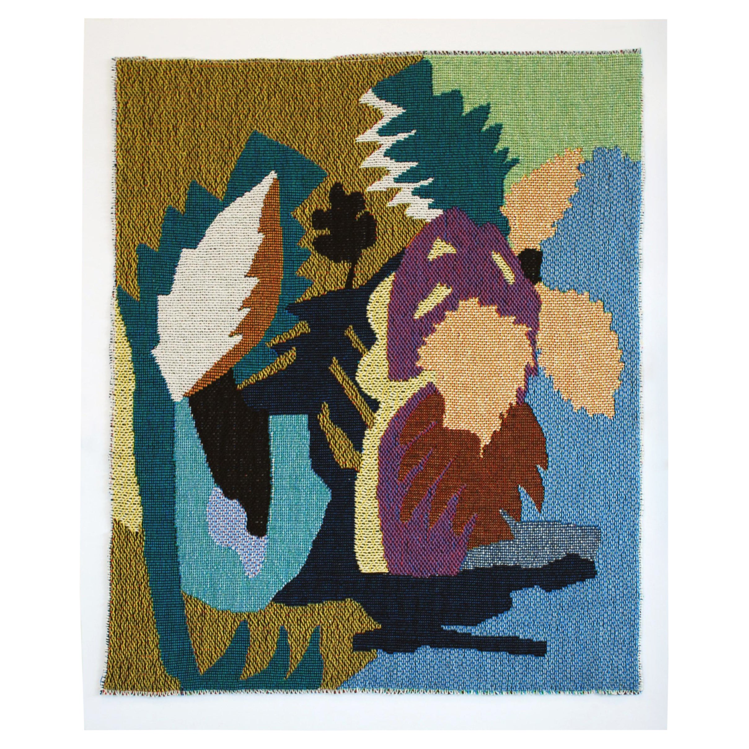 Abstract Nature Study Woven Wall Hanging Tapestry Artwork