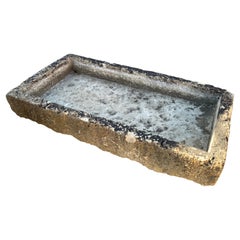 Antique 18th Century Burgundy Stone Trough from France