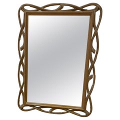 Faux Bois Wood Mirror