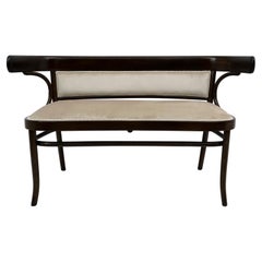 Thonet Austrian Curved Wood Loveseat Bench, 1920s