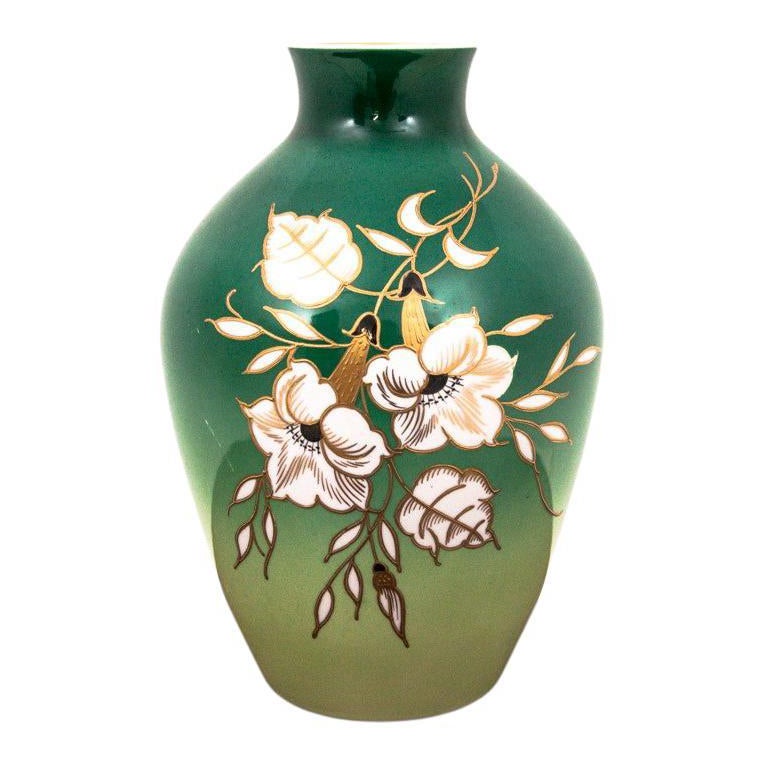 Porcelain Green Vase by Wallendorf, Germany