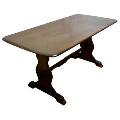 Oak Refectory Table by Webber of Croydon 
