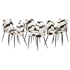 Set of 6 Mid-Century Italian Dining Chairs