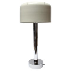 Mid-Century Chrome and Lacquered Aluminum Table Lamp