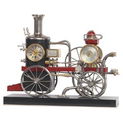 Used c.1900 French Industrial Fire Engine Clock