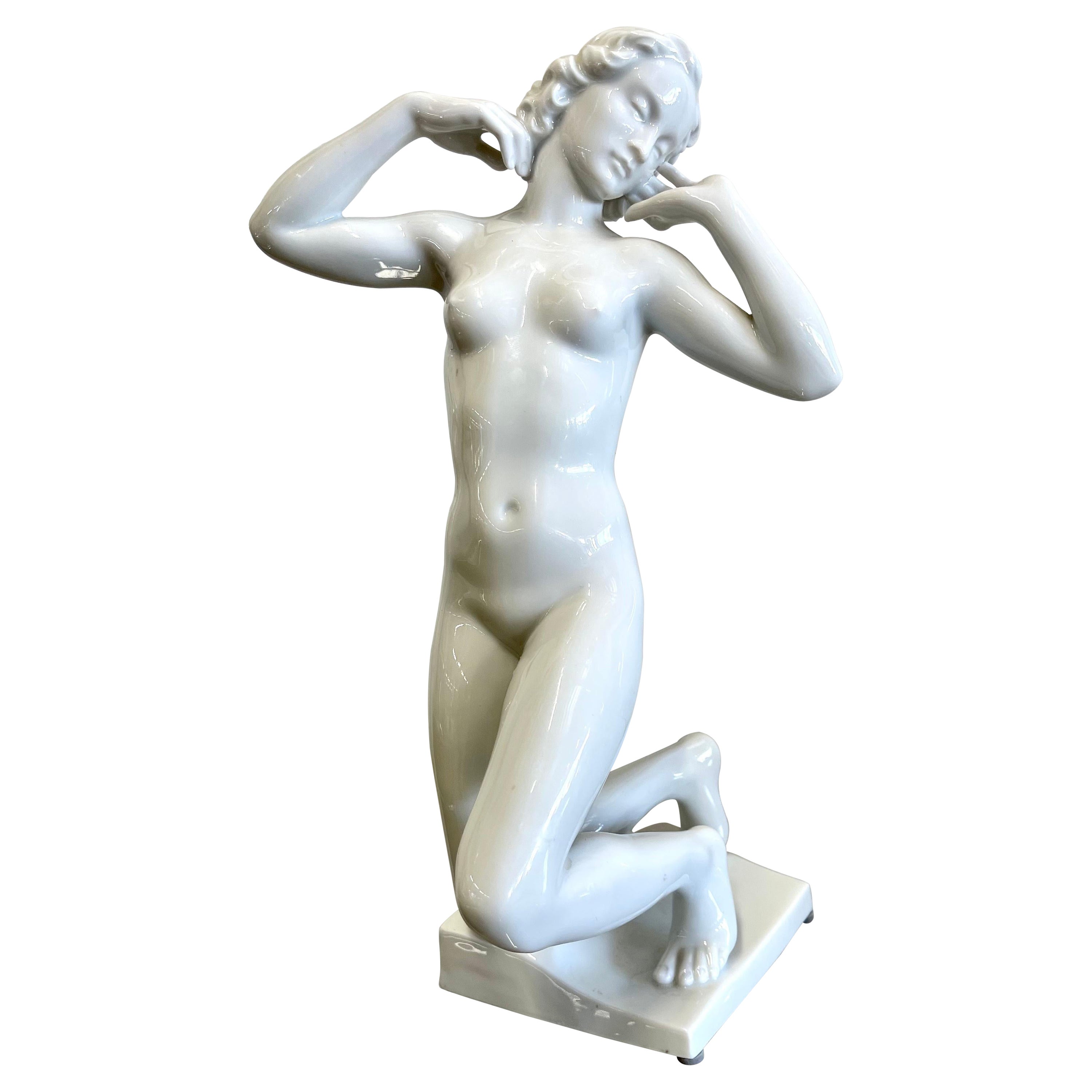 Augarten Viena Figurita de porcelana Desnuda