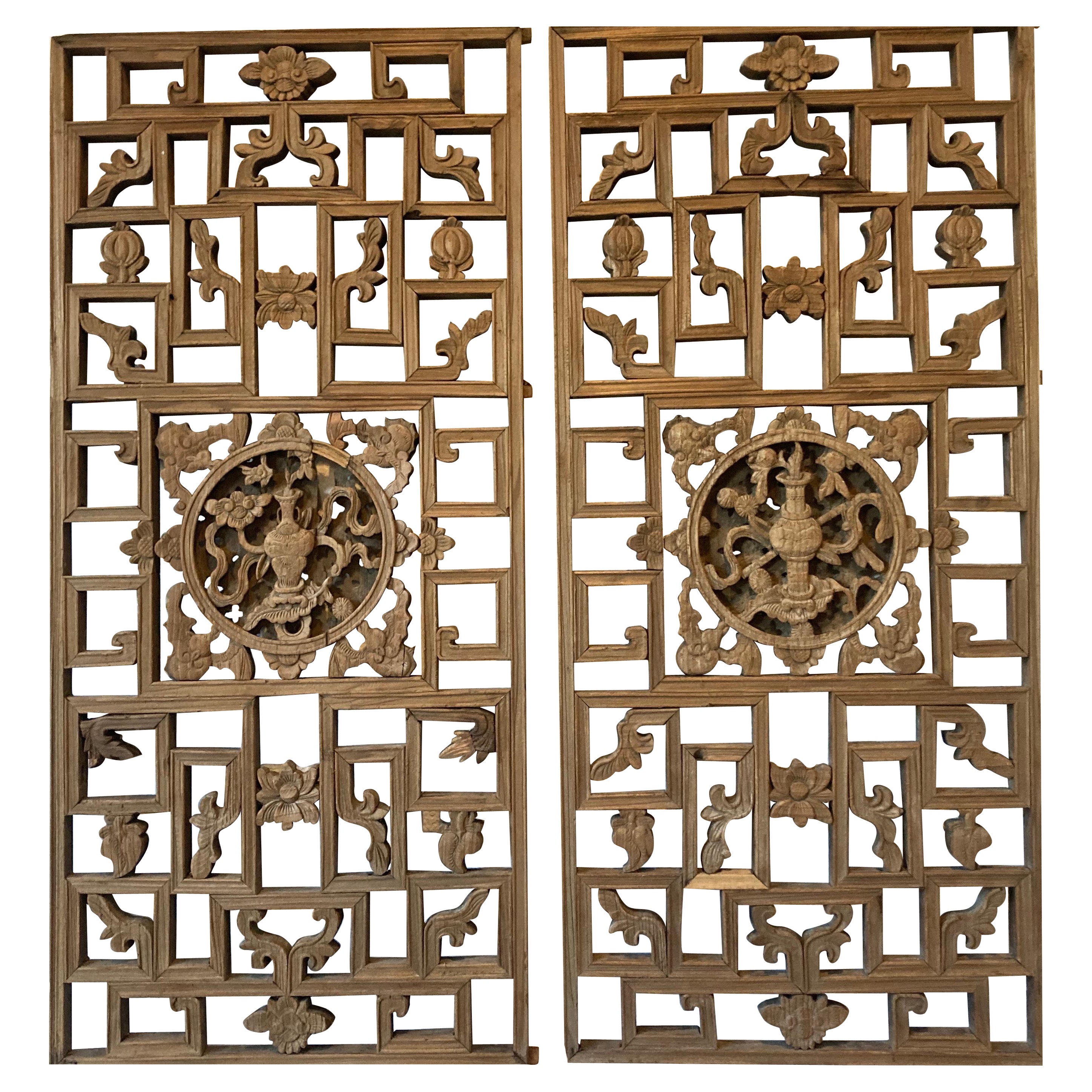 Chinese Antique Wood Panel For Sale at 1stDibs