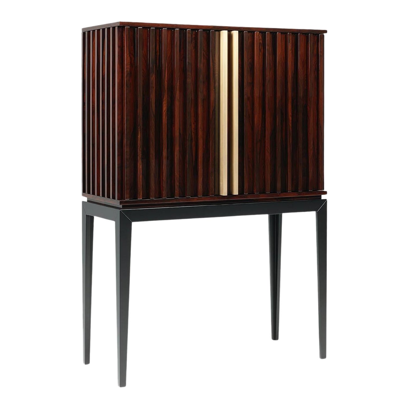 Meuble de bar RELEVO en Ziricote, disponible pour livraison immédiate. en vente