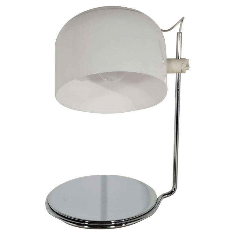 Harvey Guzzini Adjustable Table Lamp, Vintage Black Metal Adjustable Felix Table Lamp