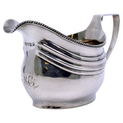 Regency Solid Silver Sauce Boat by Bateman London, 1813