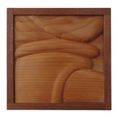 Escultura mural de madera de los años 80, por Ian Gordon