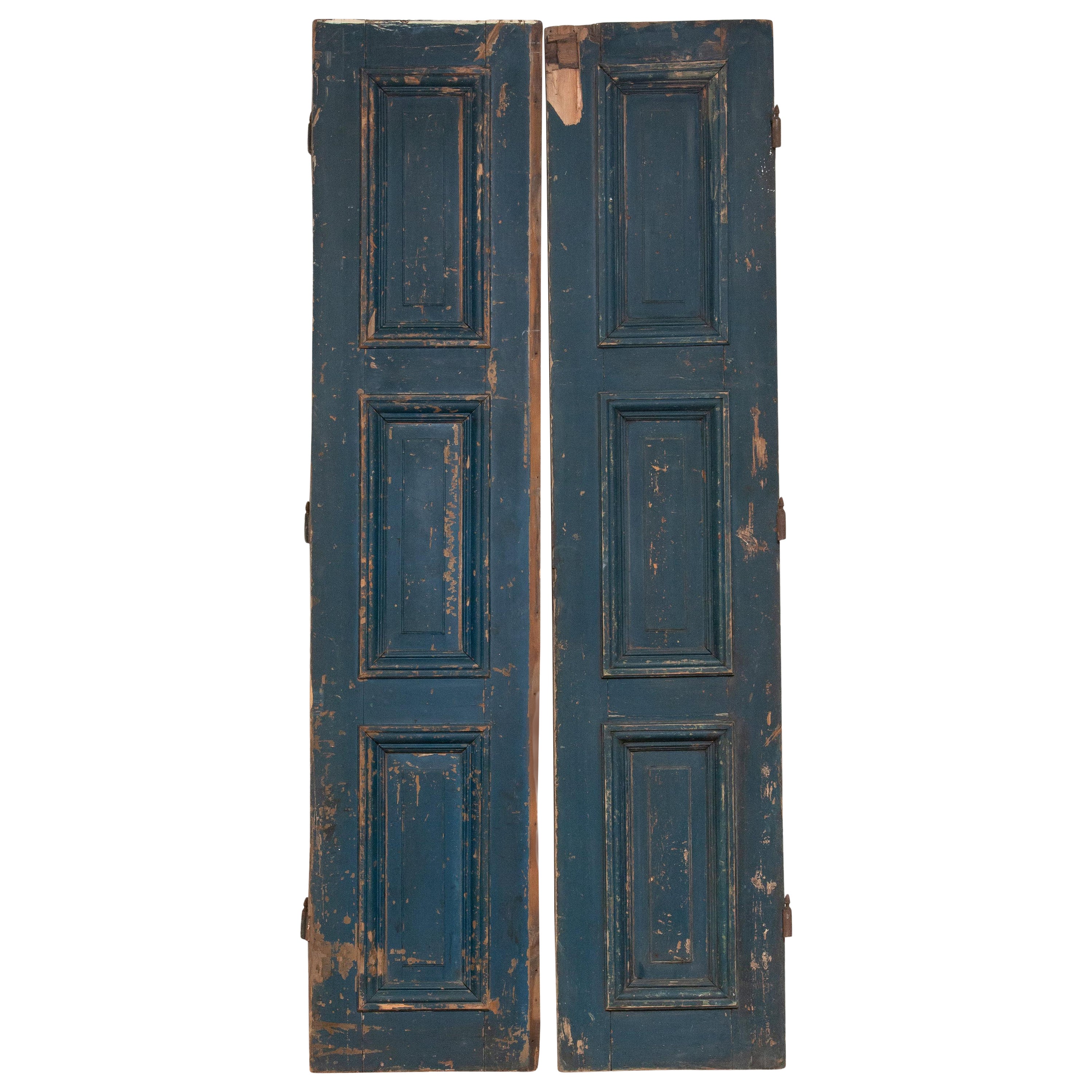 Paar hohe Türen im Louis-XVI.-Stil des 18. Jahrhunderts
