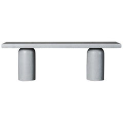 Modern Console Table Concrete Colored Grey 
