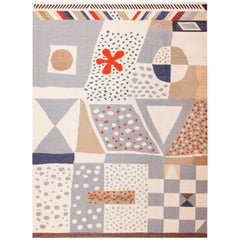 Nazmiyal Collection Modern Geometric Swedish Style Are Rug. Size: 9 ft x 12 ft