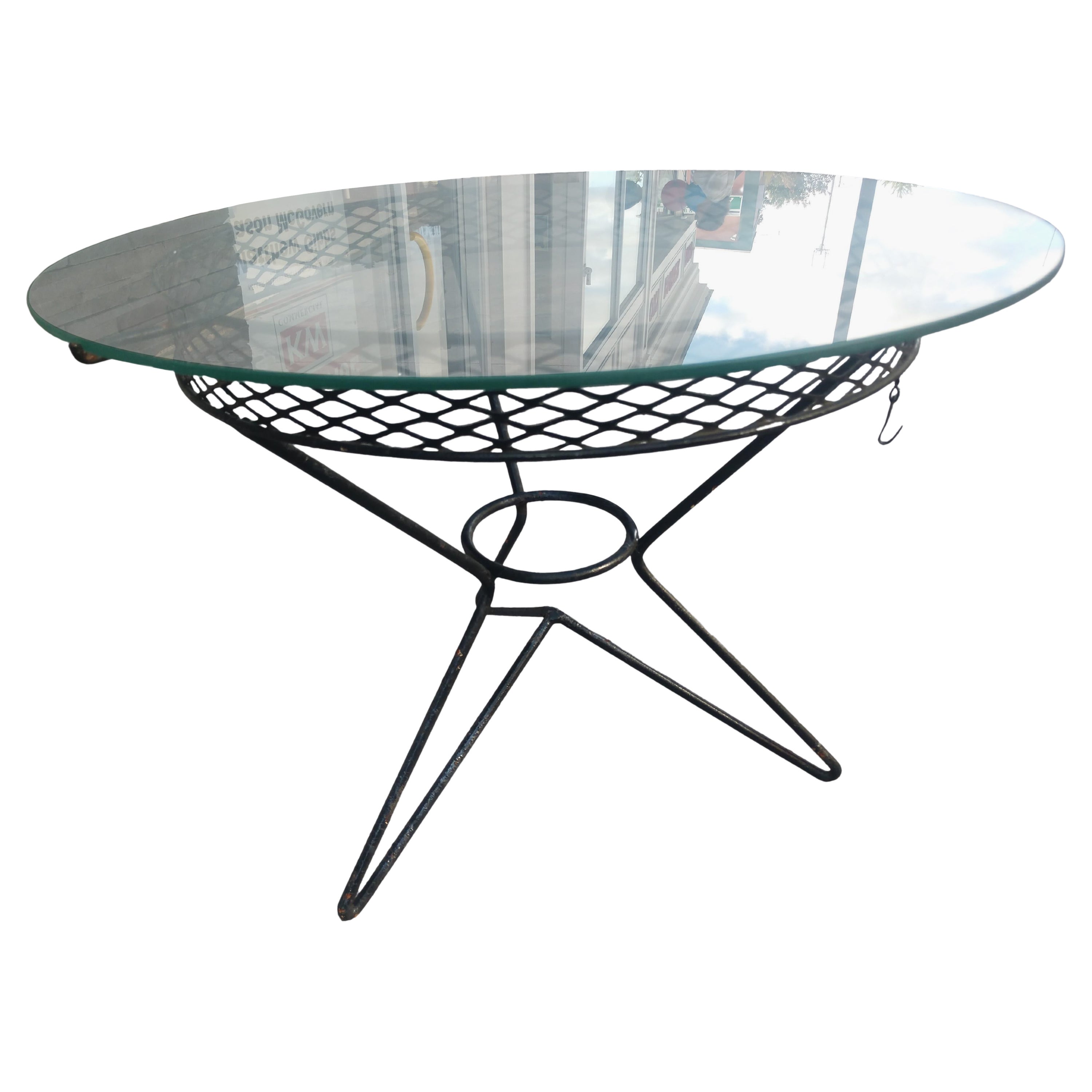 Mid-Century Modern Sputnik Styled Outdoor Side Table by Salterini