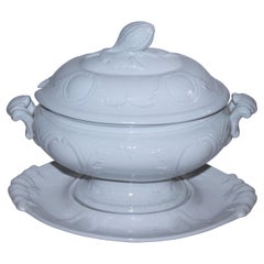 Large 19th C Tureen w/ Lid and Tray