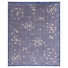 Nazmiyal Collection Silk And Wool Modern Swedish Style Rug. 8 ft 2 in x 9 ft 10