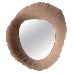 Flow Wall Mirror, Natural Sand – by Rive Roshan