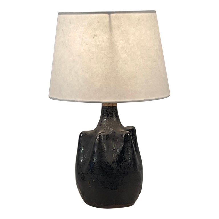 French 50 S Matte Black Ceramic Lamp In, 50s Style Table Lamps