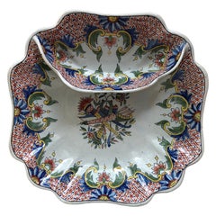 Antique French Faience Platter Desvres, Circa 1890
