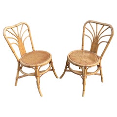 Two Bamboo Chairs, circa 1960