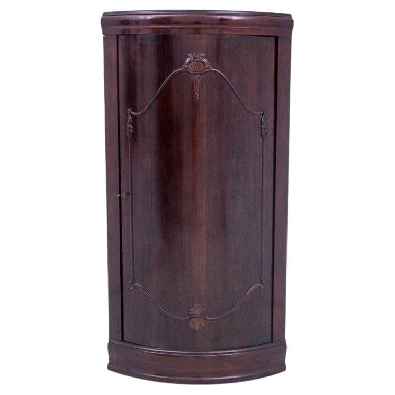 Meuble de rangement d'angle Biedermeier de 1928, Europe du Nord en vente