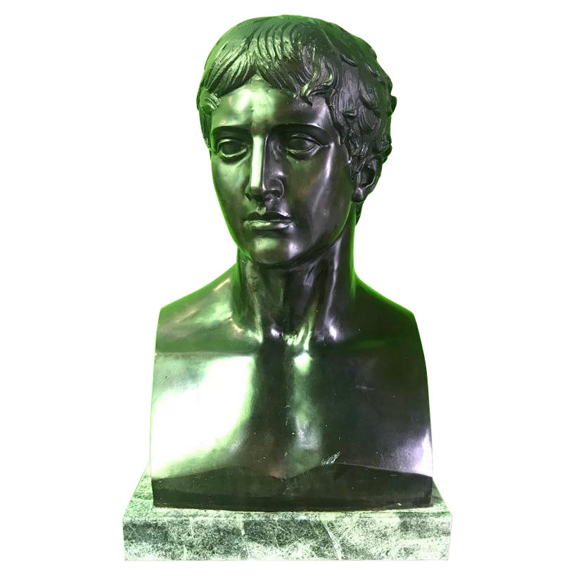 Bronze Bust of Young Caesar