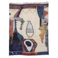 New Contemporary Berber Moroccan Rug Inspired by Ad Reinhardt