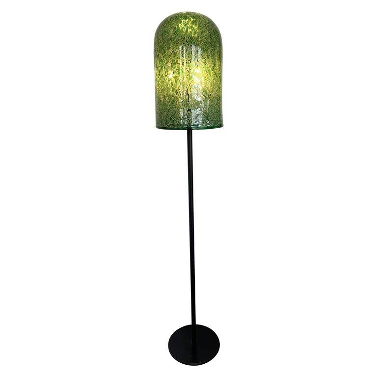 Floor Lamp Murano Glass Metal by Gae Aulenti for Vistosi, Italy, 1970s For Sale