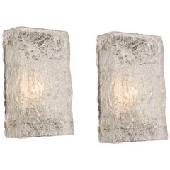 Pair of Murano Glass Sconces by Kaiser, Germany, 1970s