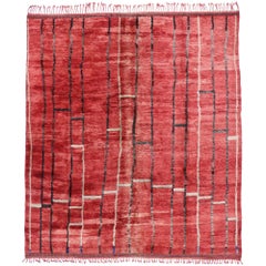 New Contemporary Berber Moroccan Rug Inspired by Gerhard Richter