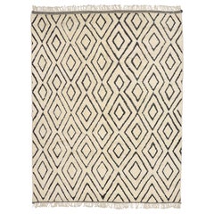 New Organic Modern Beni Mrirt Moroccan Rug with Minimalist Style