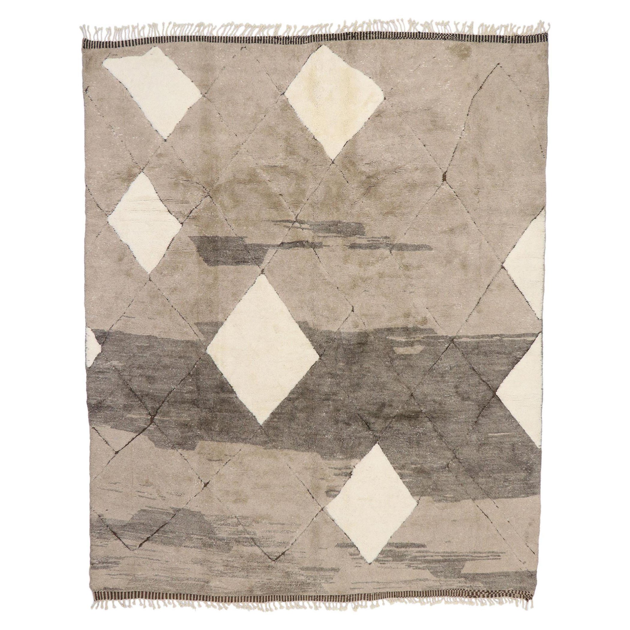 New Contemporary Berber Moroccan Rug with Organic Modern Style