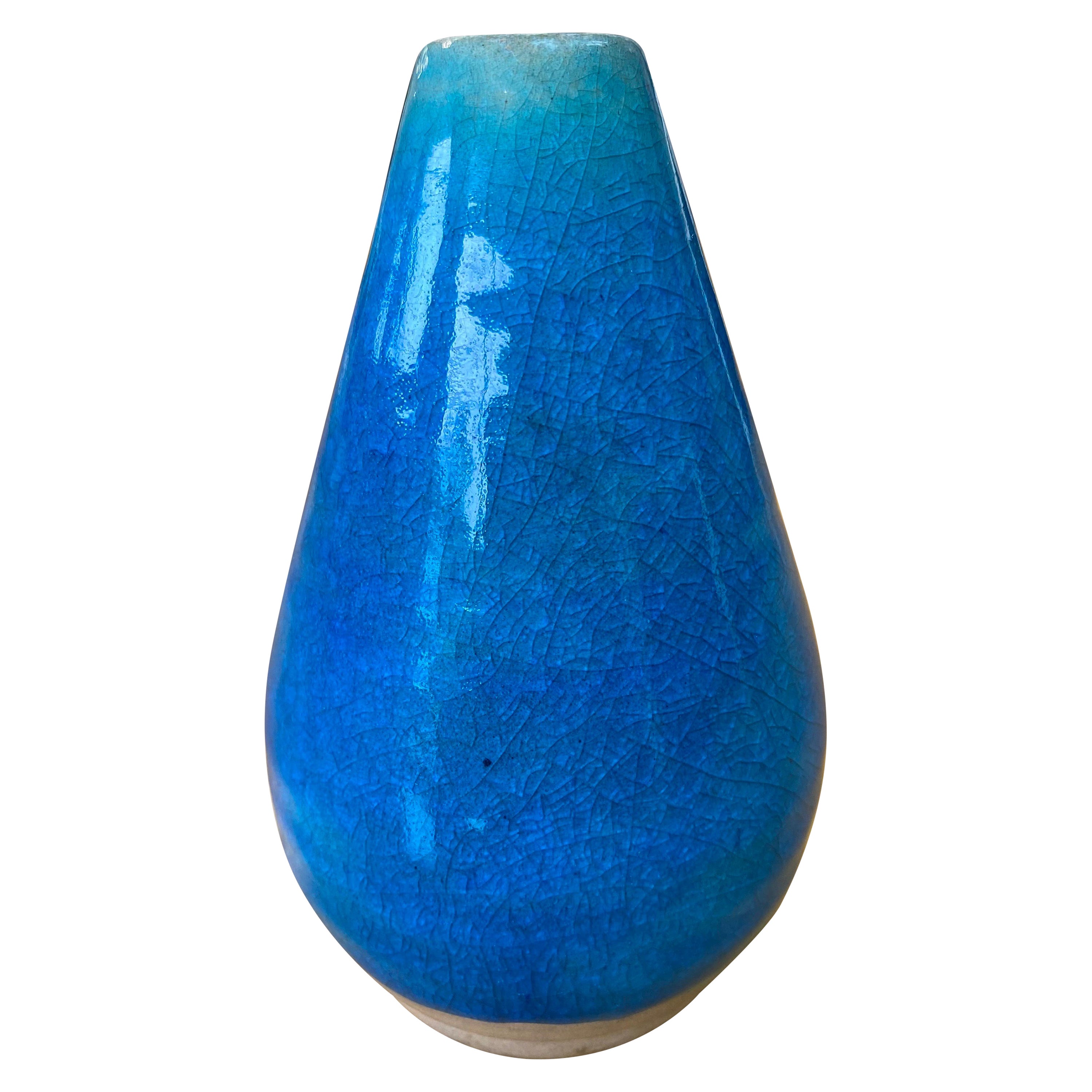 Vintage Glazed Vase by Harding Black Pottery, 1938