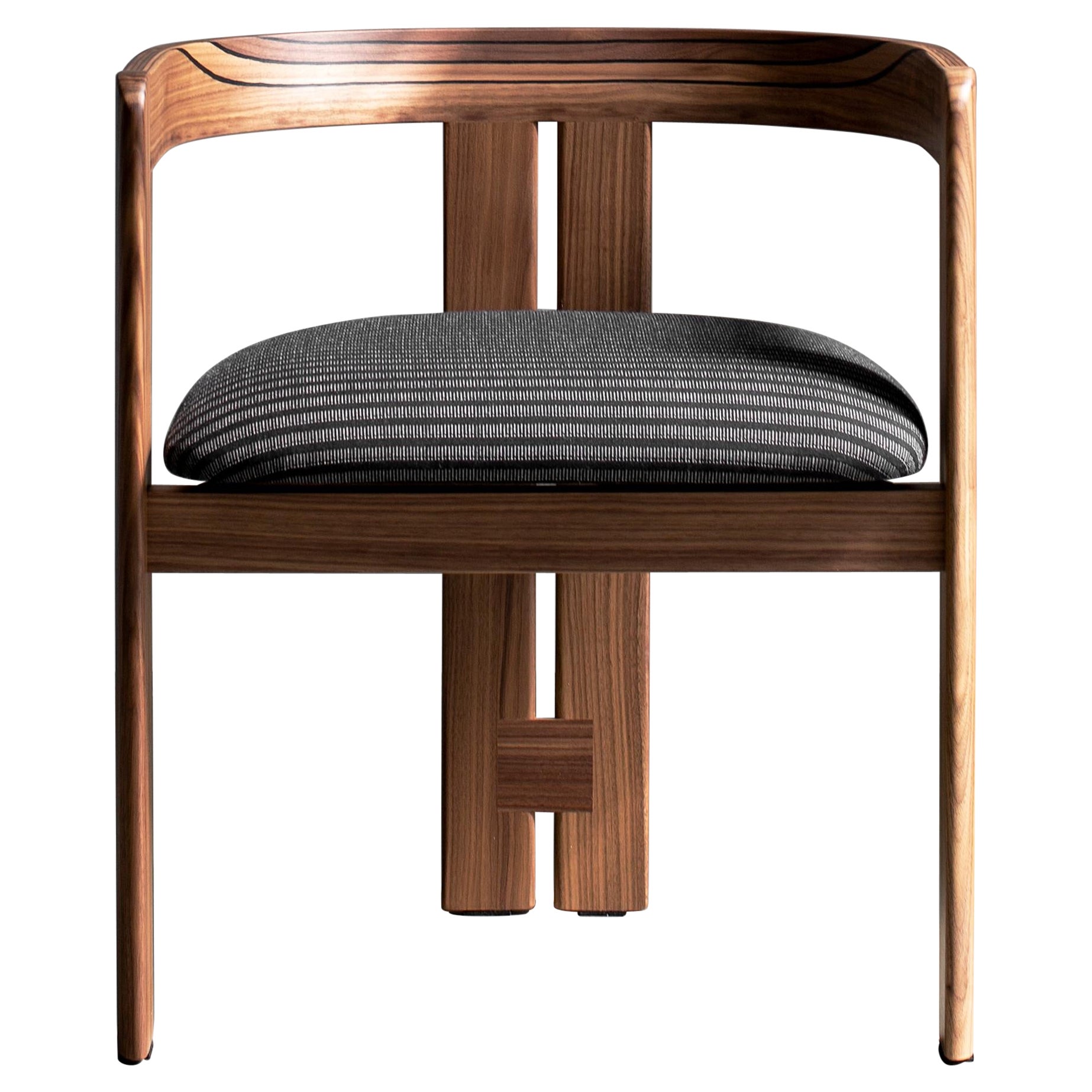 Tacchini Pigreco Chair Limited Edition in Lippia 07 Upholstery with Walnut Frame