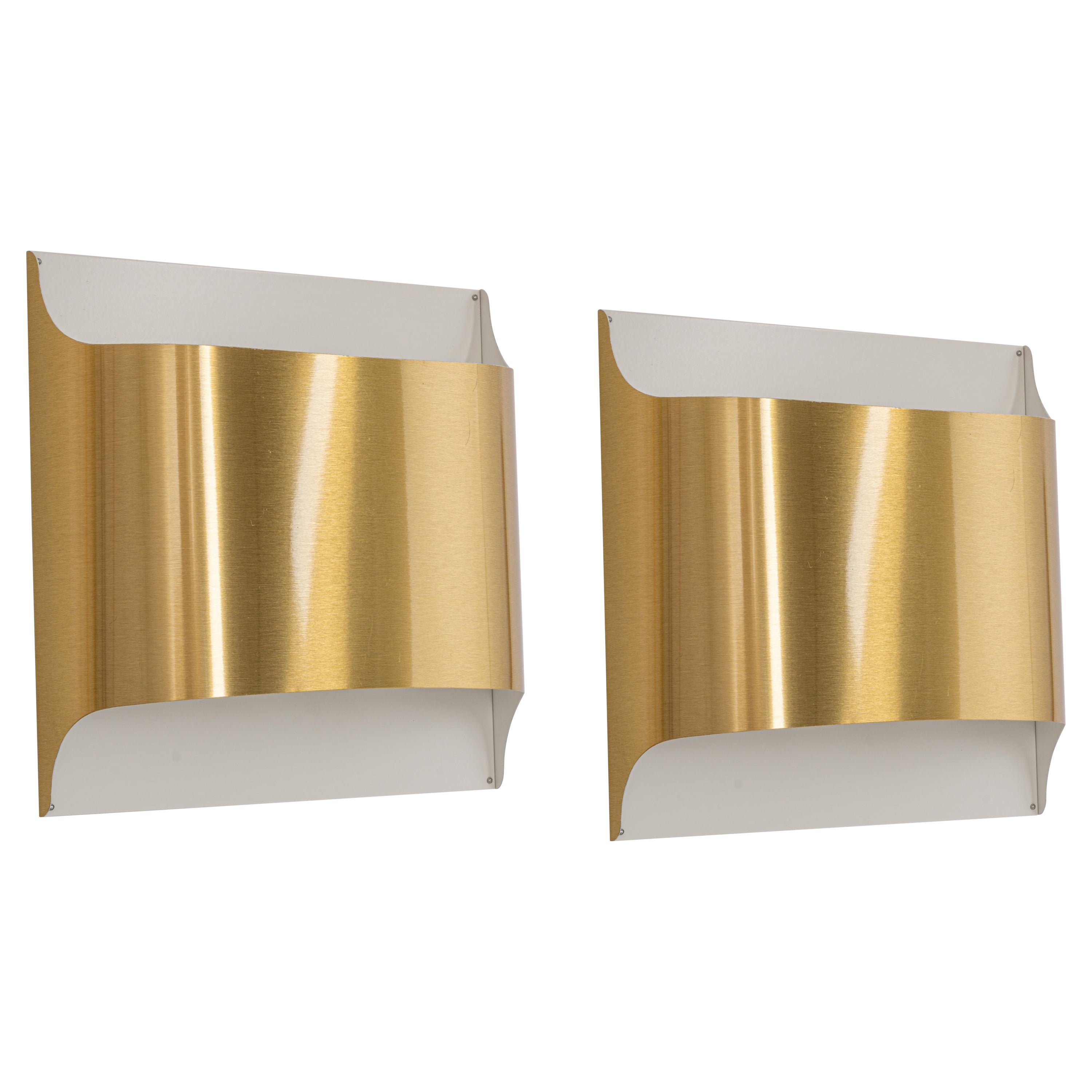 1 of 2 Wall Sconces Designed by Rolf Krüger for Staff, Germany, 1970s