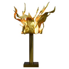 One of a Kind Gilded Bronze 1970 Table Lamp