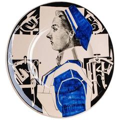 Ravage No. 67 "Nurse Betty" Stoneware Plate, 1994