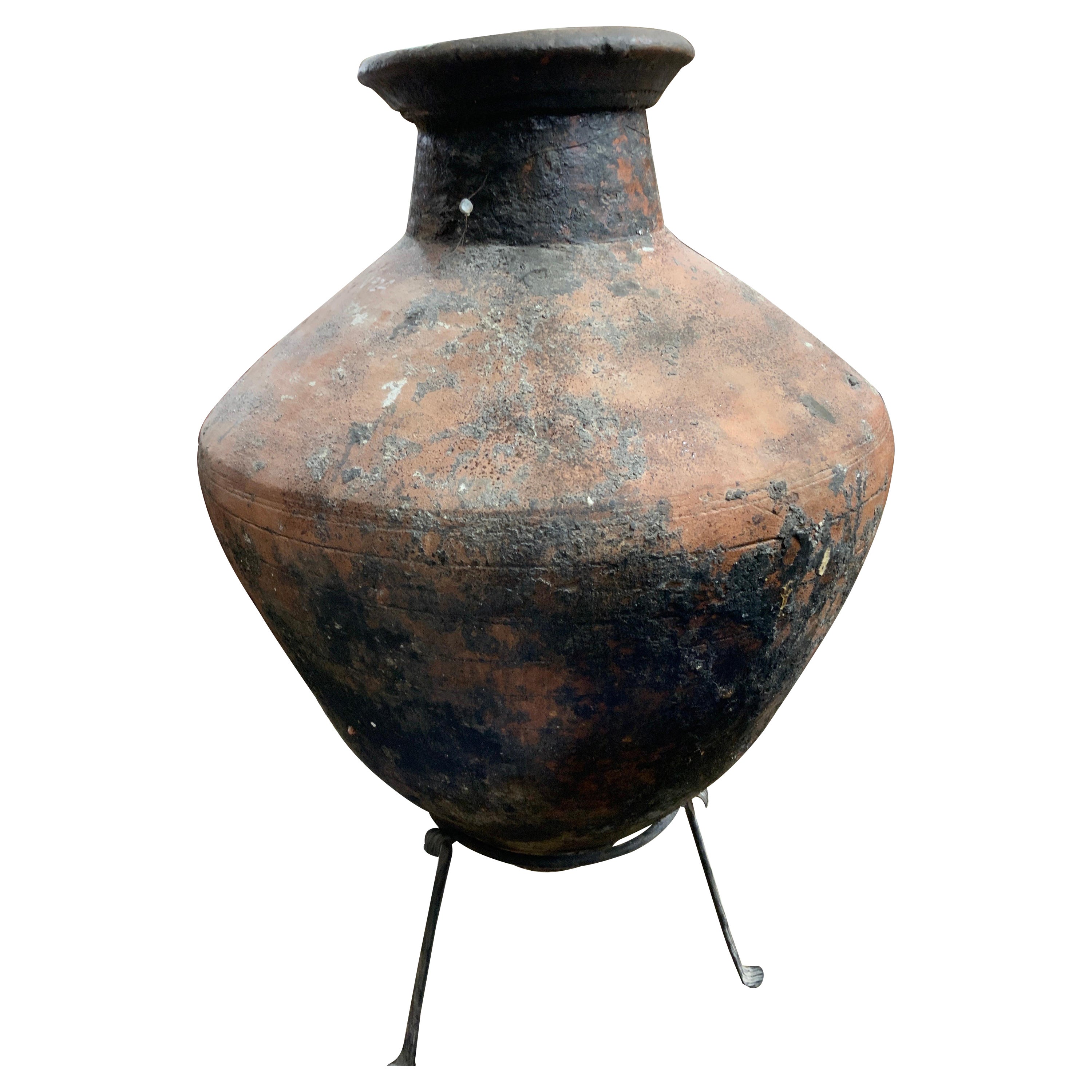 Mid 19th Century Olive Oil Vessel For Sale