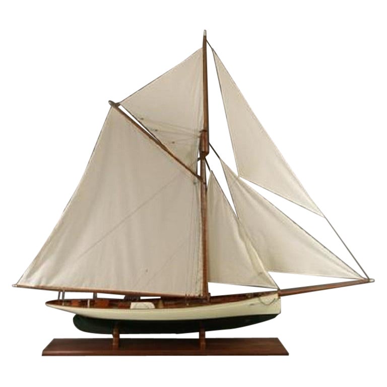 Six Foot Model of Cup Yacht Puritan For Sale