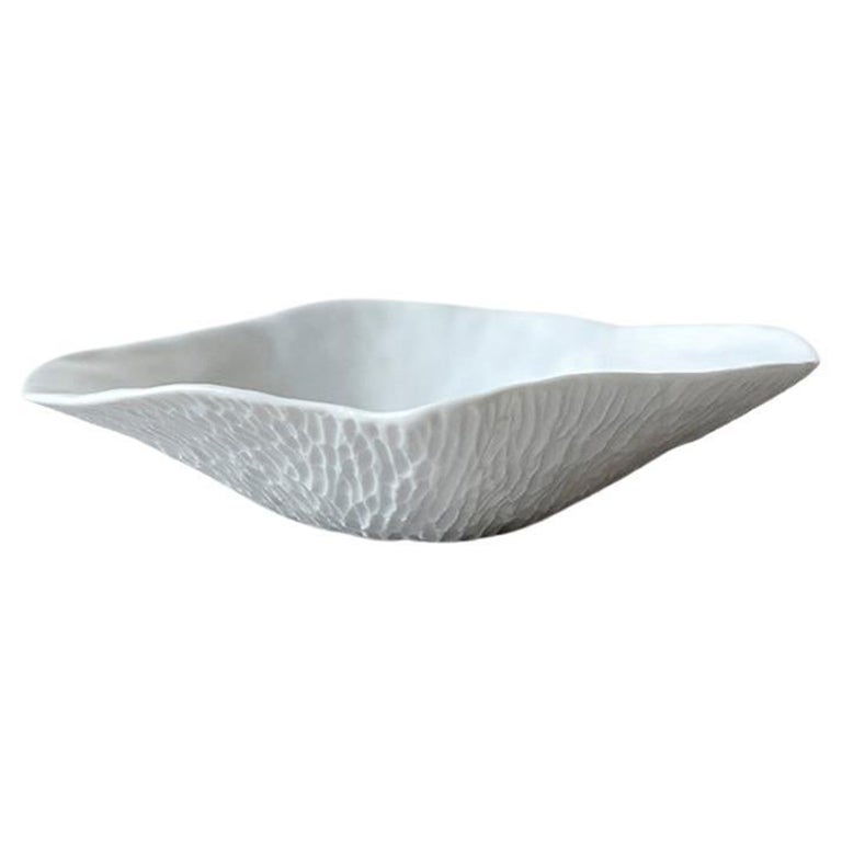 Indulge Nº9 / White / Small Plate, Handmade Porcelain Tableware For Sale