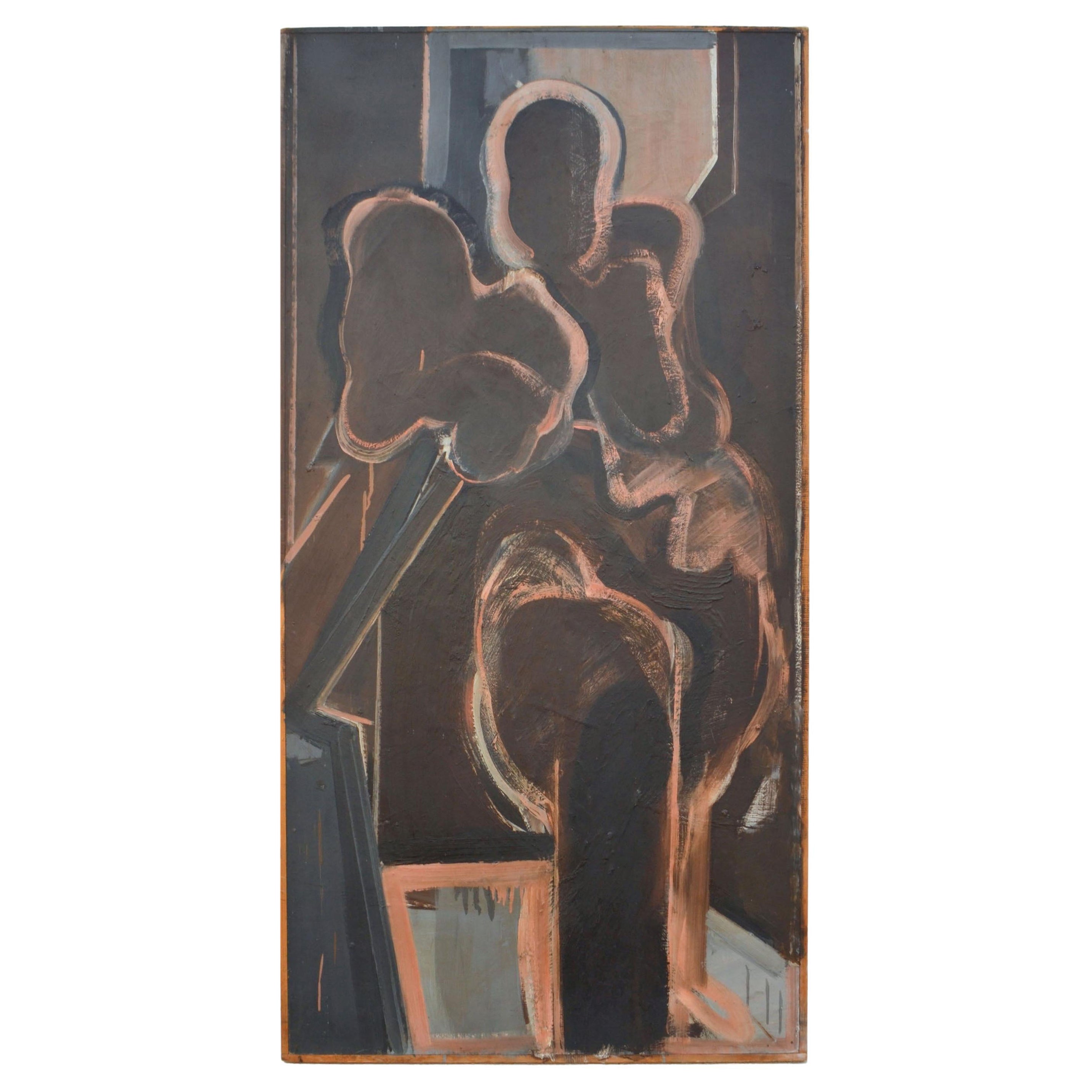 Figura de pie pintada al natural por John Kaine, 1960 en venta