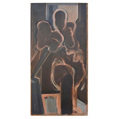 Figura de pie pintada al natural por John Kaine, 1960