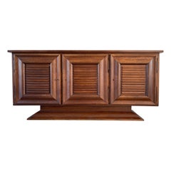 1940's Ribbed Oak Cabinet