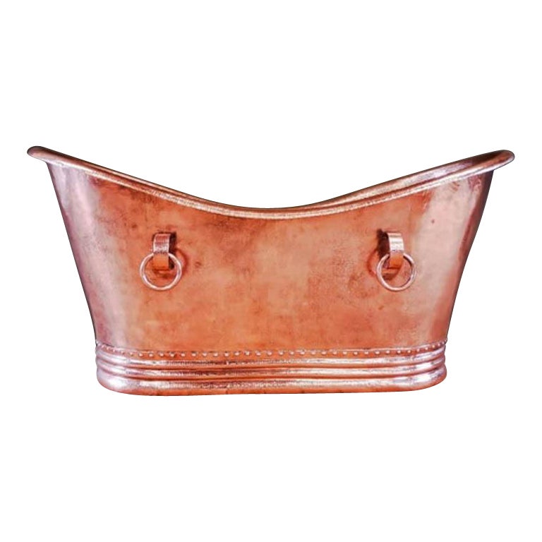 Classic 72" Hammered Copper Freestanding Tub