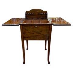 20th Century Edwardian Mahogany Surprise Smoke Table Tobacco, 1900