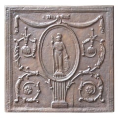 French Neoclassical Style 'Minerva' Fireback