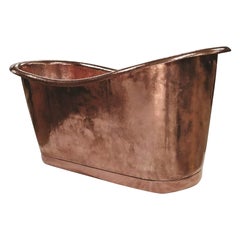 Freestanding Soaking Tub in Hammered Copper - Custom