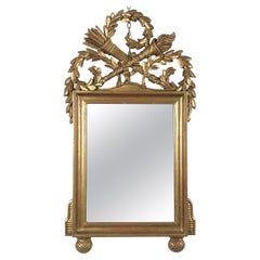 20th Century Italian Florentine Empire Style Gilt Mirror by Chelini